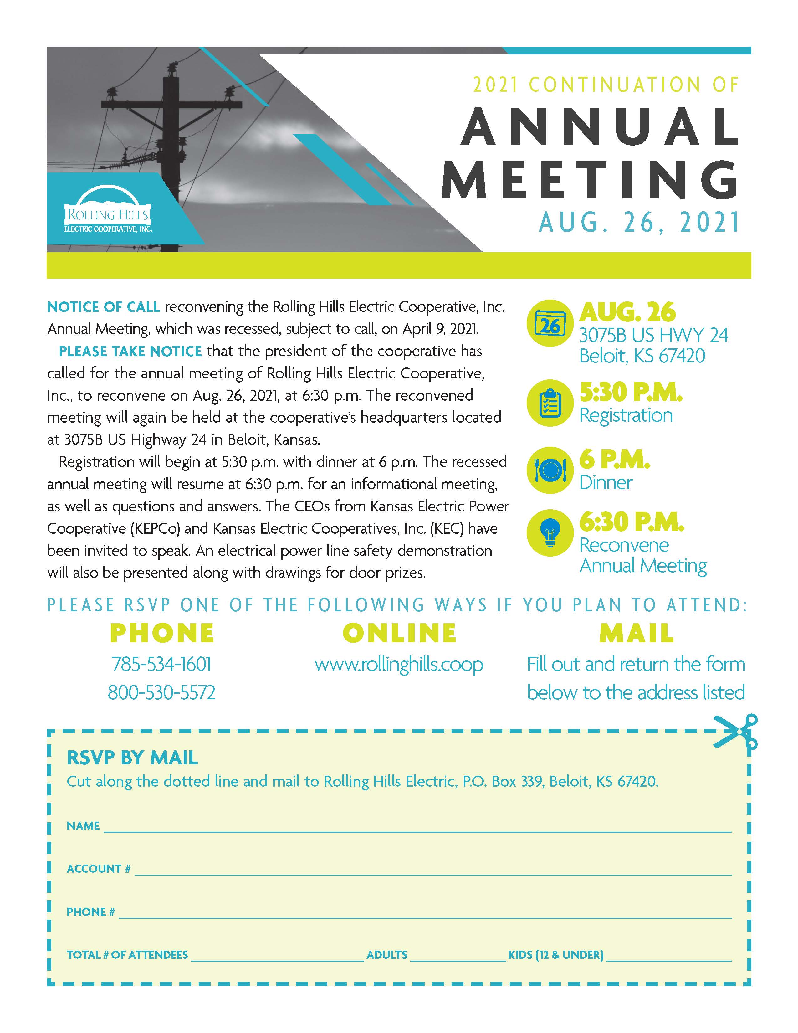 2021 Continuation of Annual Meeting RSVP